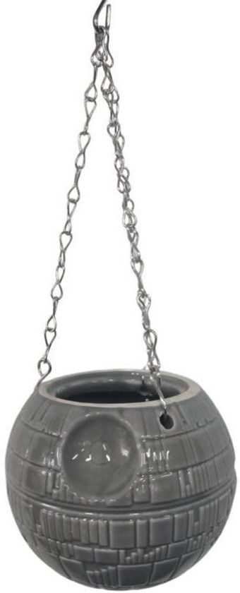 Disney Star Wars Hangbloempot Death Star – Keramiek – Grijs