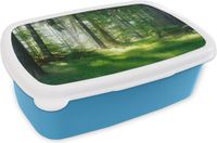 MuchoWow Broodtrommel Blauw - Lunchbox - Brooddoos - 18x12x6 cm - Kinderen - Jongen