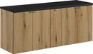 Nova Oak Meuble de salle de bain 140cm Naturel/Noir