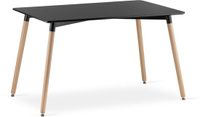 LEOBERT Eetkamertafel ADRIA 120x80 cm Zwart