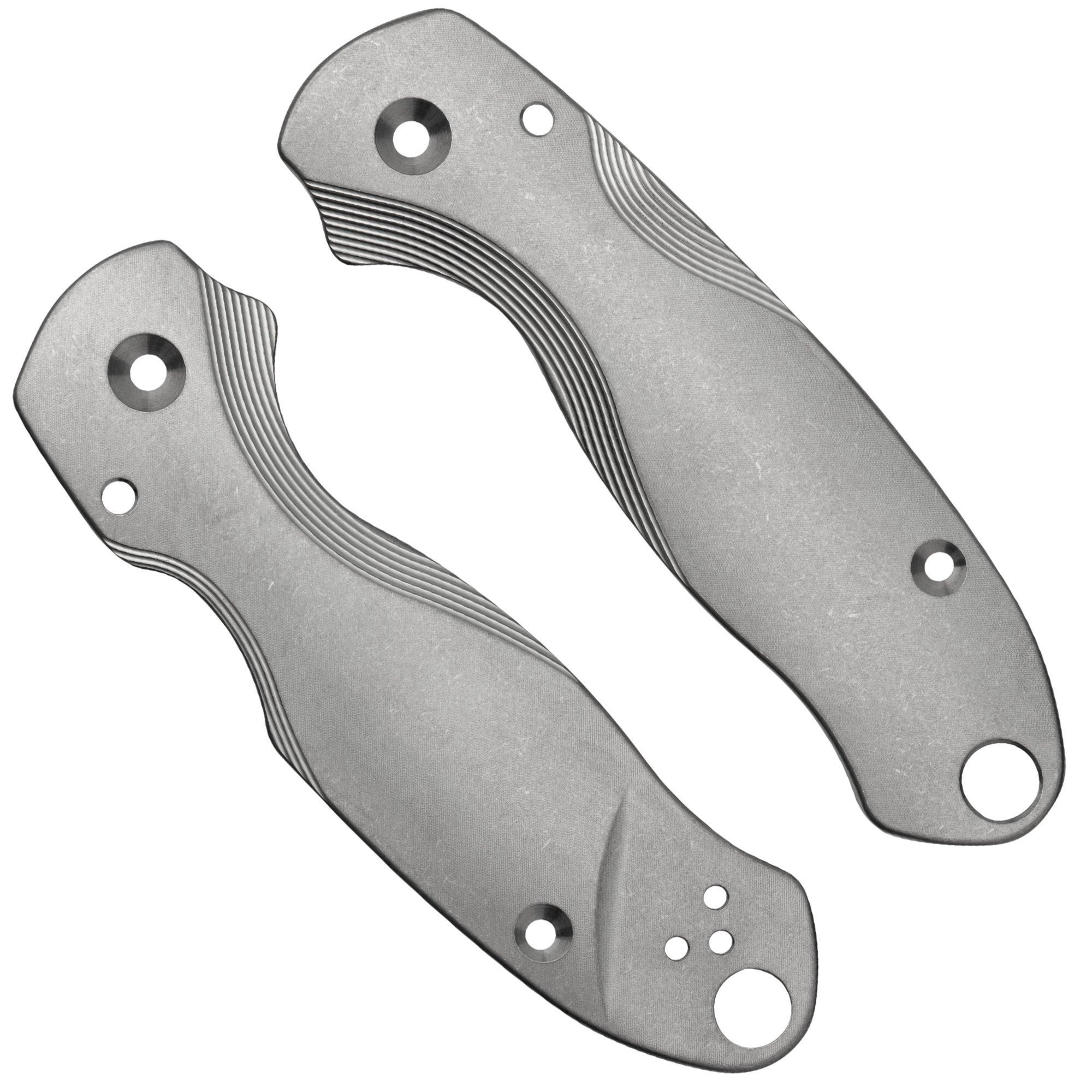 Flytanium Spyderco Para 3 Scales - Lotus Titanium