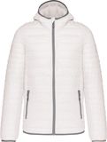 Kariban Men's lightweight hooded padded jacket K6110 - White - 4XL