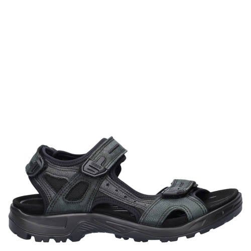 Ecco Off-Road suede sandalen chunky zwart