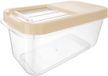 Orion Contenant alimentaire - 7,5L - Couvercle beige - Transparent - Sans BPA