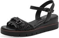 Tamaris - Dames - Sandalen met hak - Zwart - Maat 40