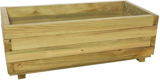 Woodvision - Bloembak rechthoek - Vuren - 32x92x42 cm