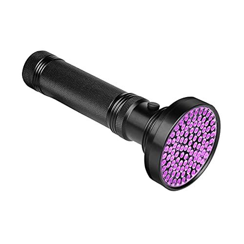 Veetop UV Zaklamp Blacklight Met 100 UV LEDs 395nm Super Helder, Robuust en Waterdicht
