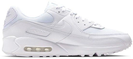 Nike Air Max 90 Heren Sneakers - White/White-White-Wolf Grey