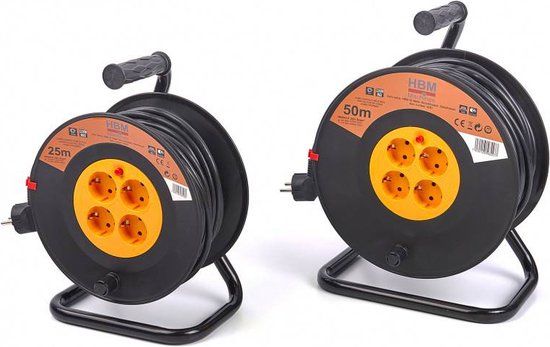 HBM Kabelhaspel 25 meter 3 x 1,5 mm