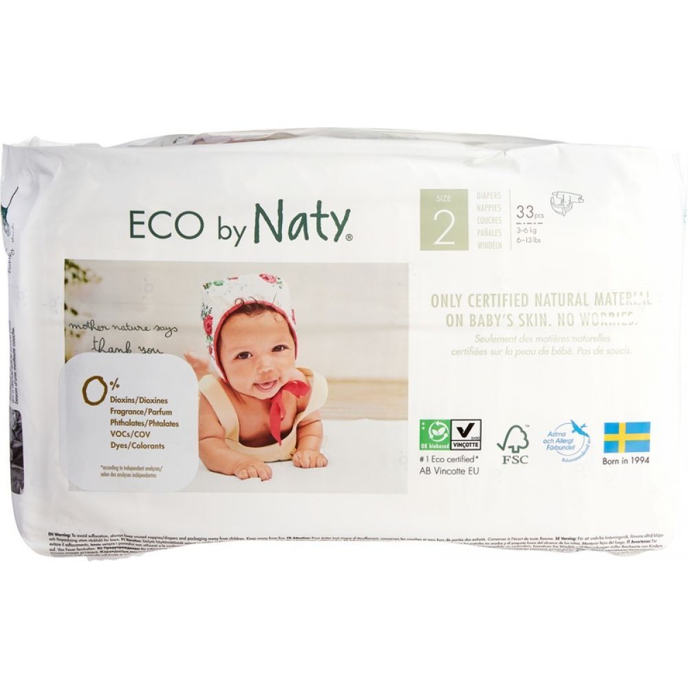 Naty Luiers Maat 2 Mini 3-6 kg 33 stuks