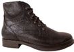 Durea 9832 H - Hoge sneakers Veterboots Dames veterschoenen Dames sneakers Half-hoge schoenen - Kleur: Zwart - Maat: 40.5