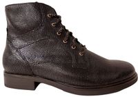 Durea 9832 H - Hoge sneakers Veterboots Dames veterschoenen Dames sneakers Half-hoge schoenen - Kleur: Zwart - Maat: 40.5