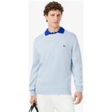 Lacoste Trui ronde hals hemelsblauw, Faux-uni