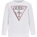 GUESS Sweatshirt lila / zwart / wit