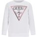 GUESS Sweatshirt lila / zwart / wit
