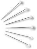 Prym Glaskopspelden staal 0,60x30mm zilverkleurig wit