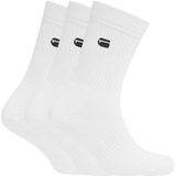 G-Star heren 3P sokken sport logo wit
