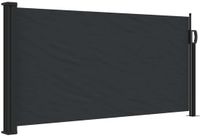 vidaXL Windscherm uittrekbaar 100x500 cm zwart