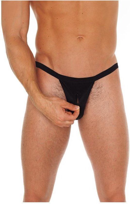 Rimba Amorable - Erotische Herenstring - Zwart - One Size