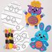Baker Ross Pasen kruissteek voor kinderen knutselsets om in te kleuren (5 stuks) creatieve sets voor knutselen en decoreren in de lente