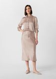 Comma Rok Zandsteen Acetaat A-lijn Regular Waist