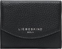 LIEBESKIND BERLIN Leren Portemonnee Alessa 3 Pebble Louisa Wallet Black Zwart