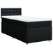 VidaXL Boxspringbed met matras, zwart, stof