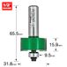 Trend Craftpro Rebateerfrees, 1/2 Inch Schacht, 15.9Mm Snijlengte, 31.8Mm Snijdiameter, Inclusief Meerdere Lagers, Hardmetalen Punt (Tct), C193X1/2Tc