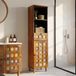 Maison Exclusive - Armoire de salle de bain, noyer, 38 x 33 x 160 cm
