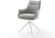 DELIFE Chaise de salle à manger Alja-Flex piètement croisé gris
