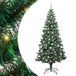 Sapin de Noël artificiel pré-éclairé vert 240 cm PVC et métal