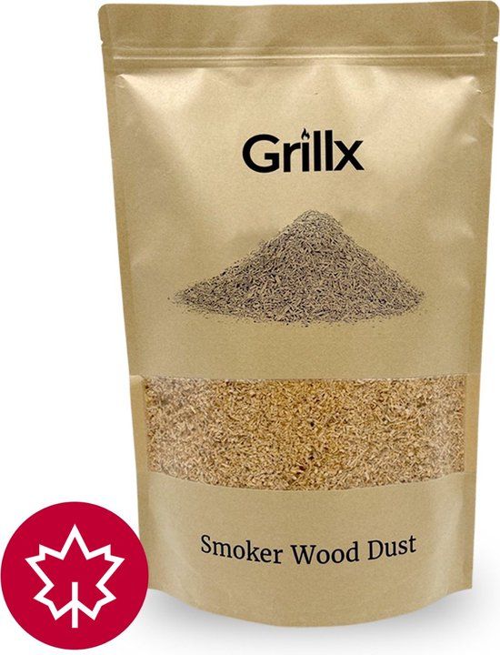 GrillX Rookmot Esdoorn - 3 liter - Cold Smoke Generator - 60 uur brandtijd
