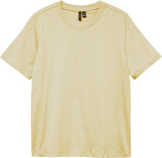 VERO MODA VMPAULINA SS T-SHIRT JRS NOOS Dames T-shirt XS Katoen Flan