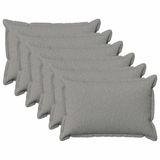 vidaXL - Kussensloop - 6 stuks - Wolken grijs - 40 x 60 cm