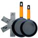 Fackelmann Soft Set van 2 pannen met antiaanbaklaag, 20/24 cm en 2 beschermers