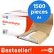 print24 Emballage de livres, DIN A4, Emballage d'expédition, non imprimé, 1500 pièces