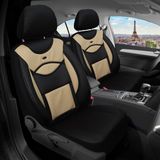 Bremer Sitzbezüge Autostoelhoezen voor Opel Combo Bj 2011-18 – Stoelhoezen voor bestuurder en passagier in Zwart/Beige