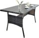 Merkloos Tuintafel - 100x70x60 cm - grijs