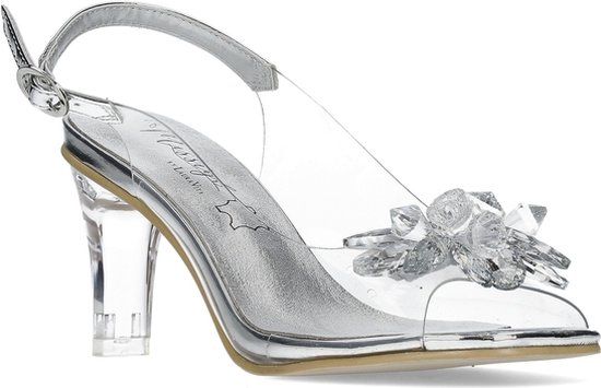 Laura Vita Mira 01 Blanc Sandalen met hak - Transparant Wit - Maat 40 - Vrouwen - Casual schoenen - Lente/Zomer 2024