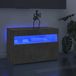 Maison Exclusive - Meuble TV avec éclairage LED, aspect béton, 60x35x40 cm