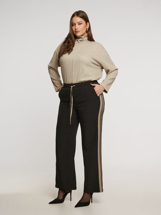 Mat Fashion Bol Mat fashion broek met bies