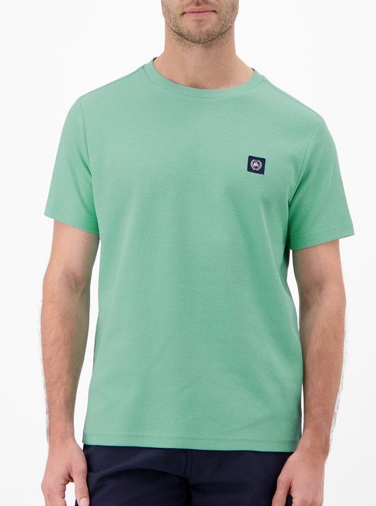 Lerros T-shirt Heren Katoen Groen XXL