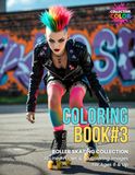 Roller-Skating Roller-Skating Coloring Book #3: 50 Coloring Images / 10 Lined Pages / Ages 6 and Up / Varying Styles and Difficulty Levels / Part of the Roller-Skating Collection