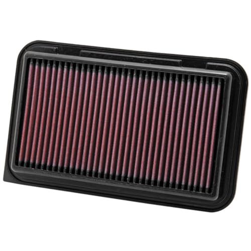 K&N vervangingsfilter compatibel met Suzuki Swift 1.2 2010-2017, Splash 1.2 ex. 86 pk 2010-2014, Wagon R 1.2 2011-2017 / Opel Agila 1.2 2010-2015 (33-2974)