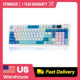 AULA EPOMAKER × AULA F99 MAX 96% ANSI US Layout Tri-mode draadloos mechanisch gamingtoetsenbord met 8000 mAh batterij