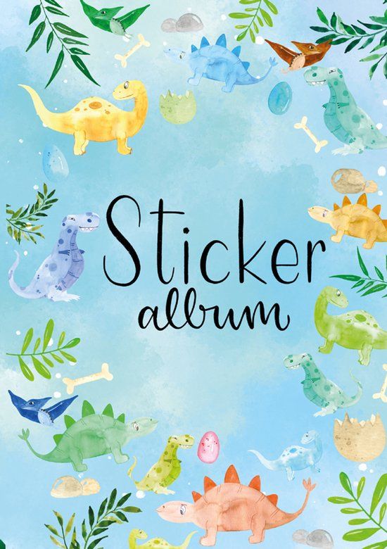Avery Zweckform Stickeralbum Dino, formaat A5