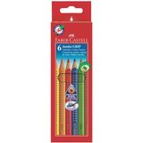 Faber-Castell Jumbo Grip - 6 stuks - Multi