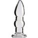 Sinful Groove Plug Anal en Verre Large 13,3 cm - Transparent