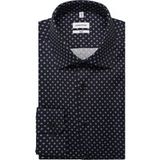 Seidensticker Slim Fit Overhemd donkerblauw, Bedrukt