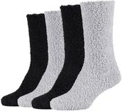 Camano Sokken, Comfortabel, Zacht, Zonder Druk, Merksokken, Unisex, Winter, Warm, Gezellig, Modieus, Stijlvol, Casual, Voetcomfort, 4 Paar, Zwart Mix, Maat 39-42, Polyester